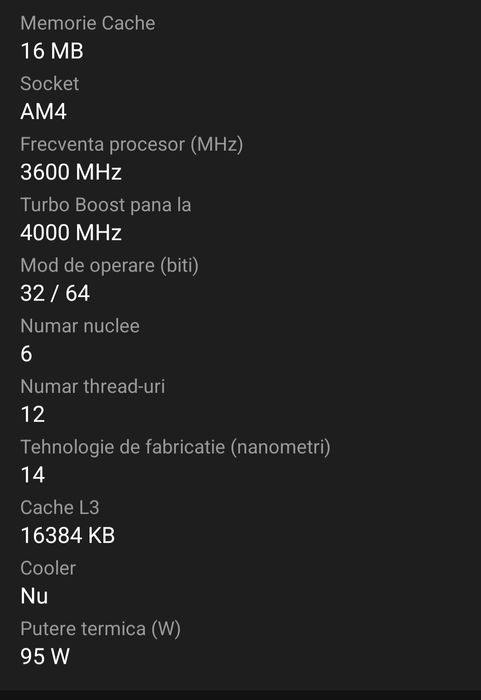Amd ryzen 5 1600X și cooler