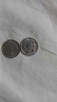 Vand 2 monede germane vechi de 5 Pfennig,1968 și 1983