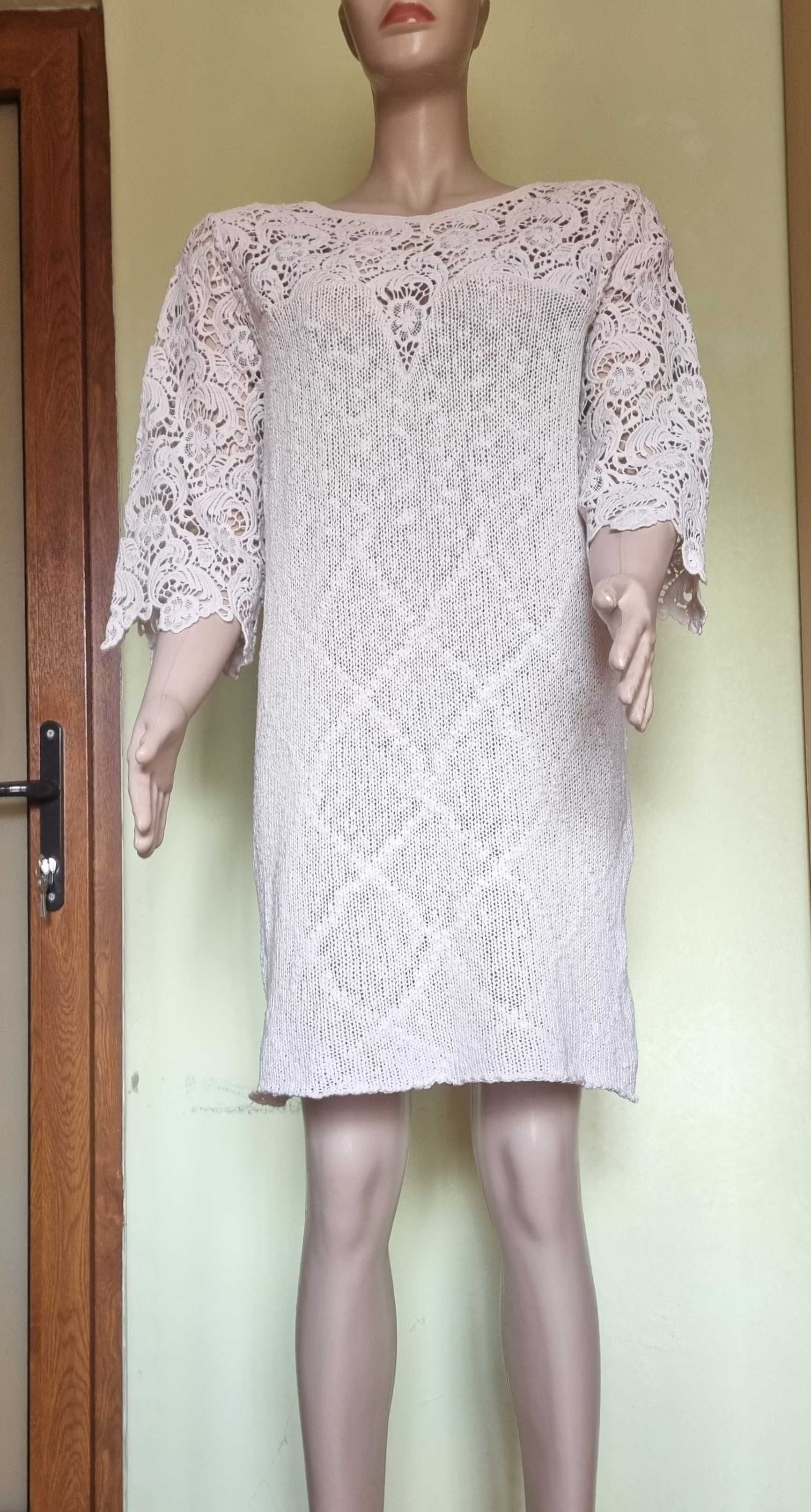 Rochie Asos, bej deschis-nude, marimea 44 (sau 16 UK), 100% bumbac,