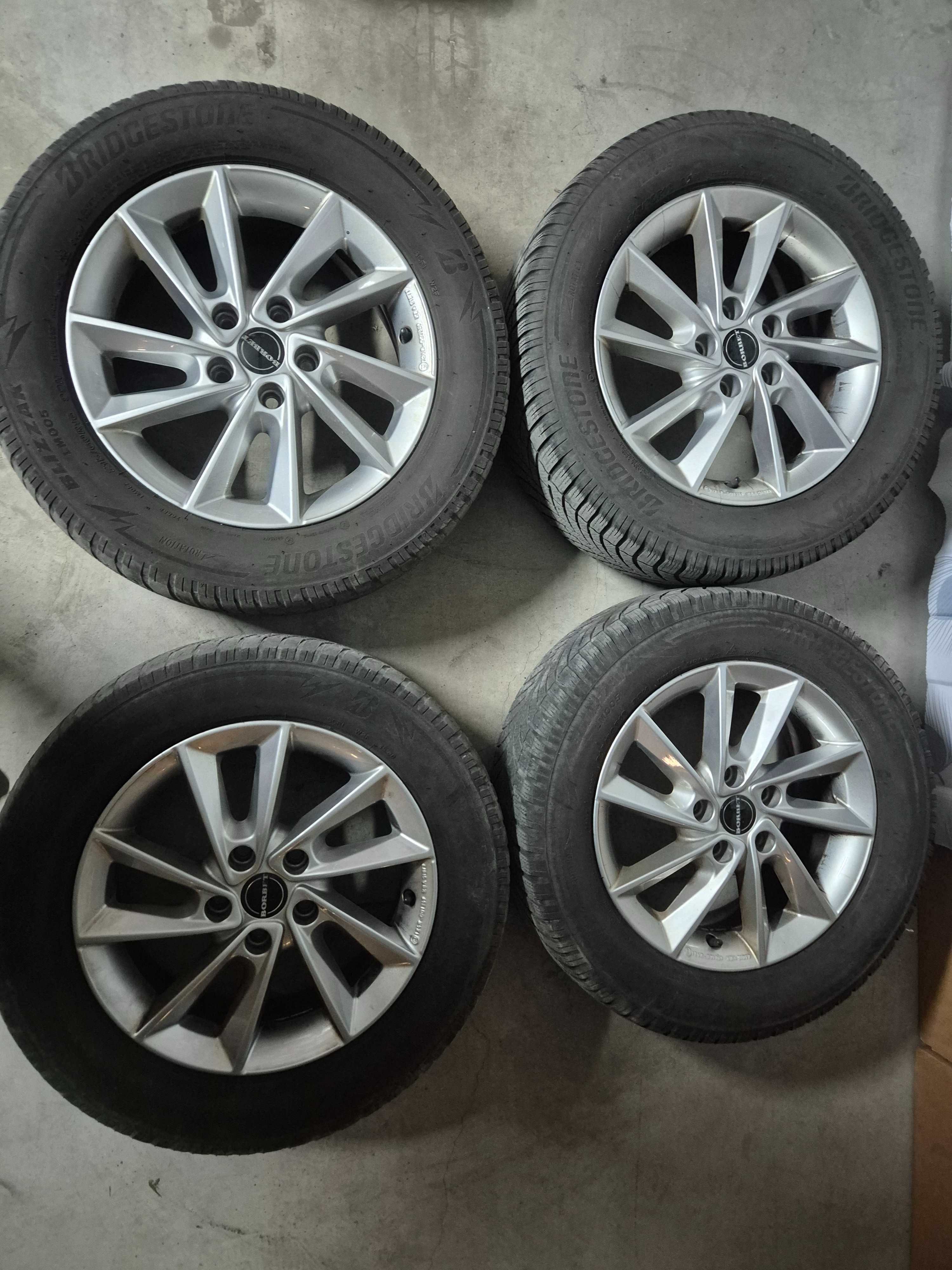 Немски алуминиеви джанти BORBET 16" Vw Audi Skoda Seat със зимни гуми