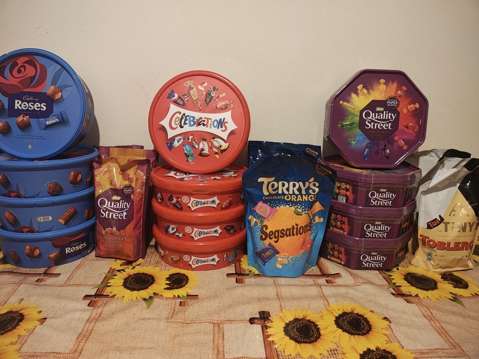 Bomboane Anglia celebration ,roses quality street sensation,toblerone