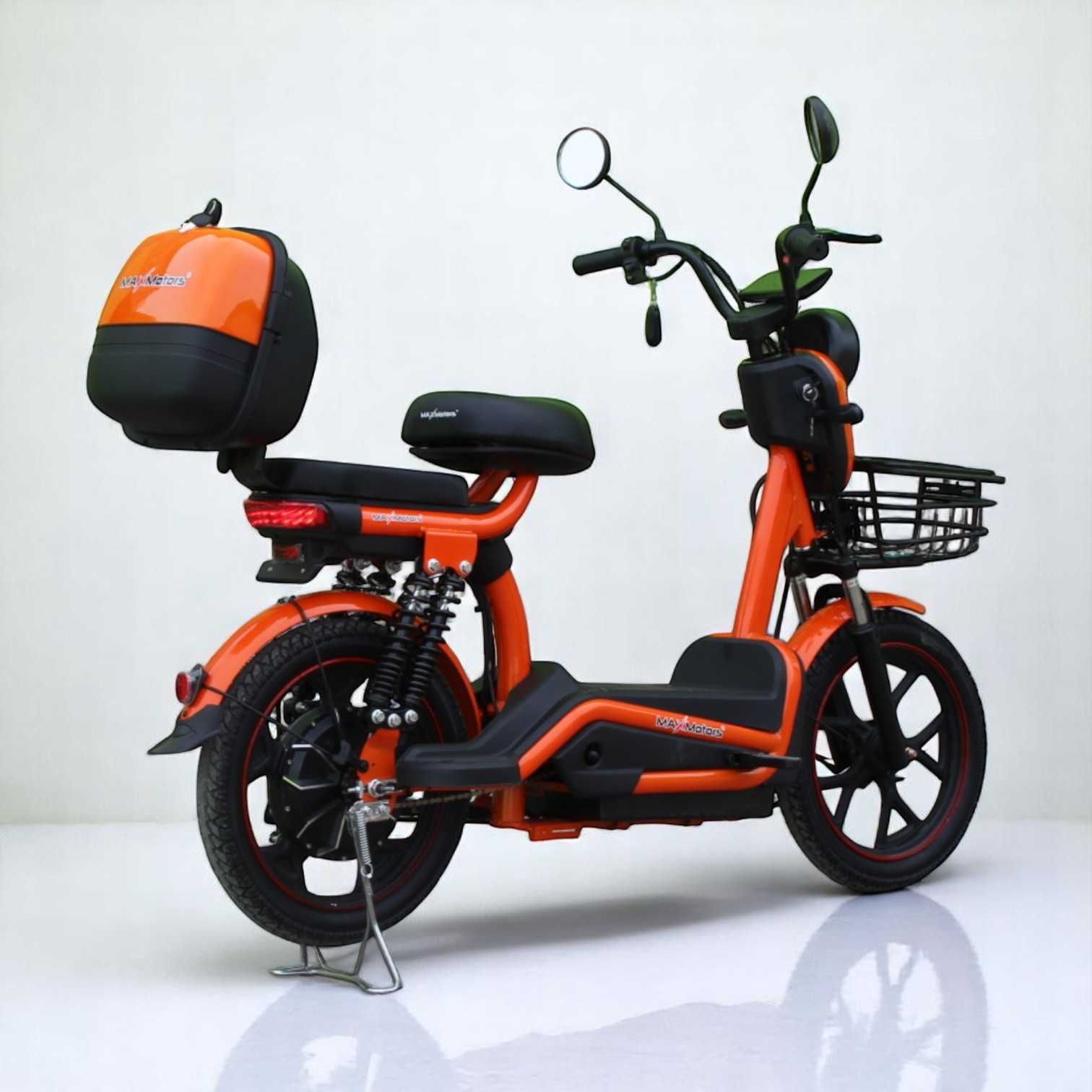Електрически скутер с педали MaxMotors EBZ 18 750W/48V/20Ah - ORANGE