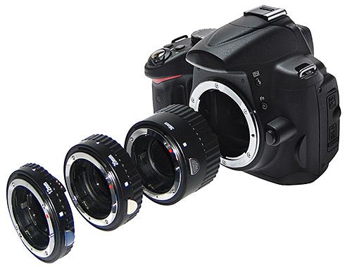 Макро екстендъри за Nikon с автофокус и контрол на блендата