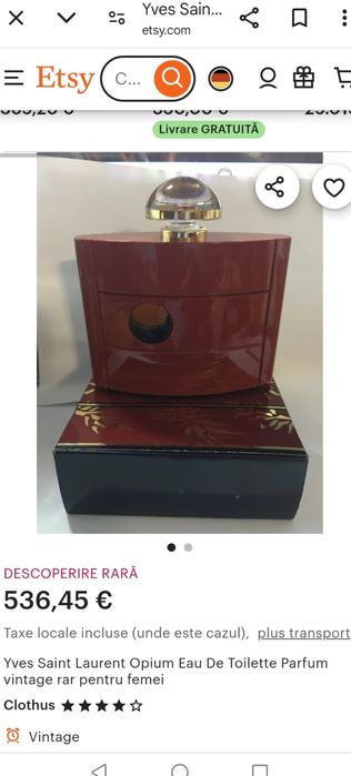 Parfum foarte rar Opium Yves Saint Laurent