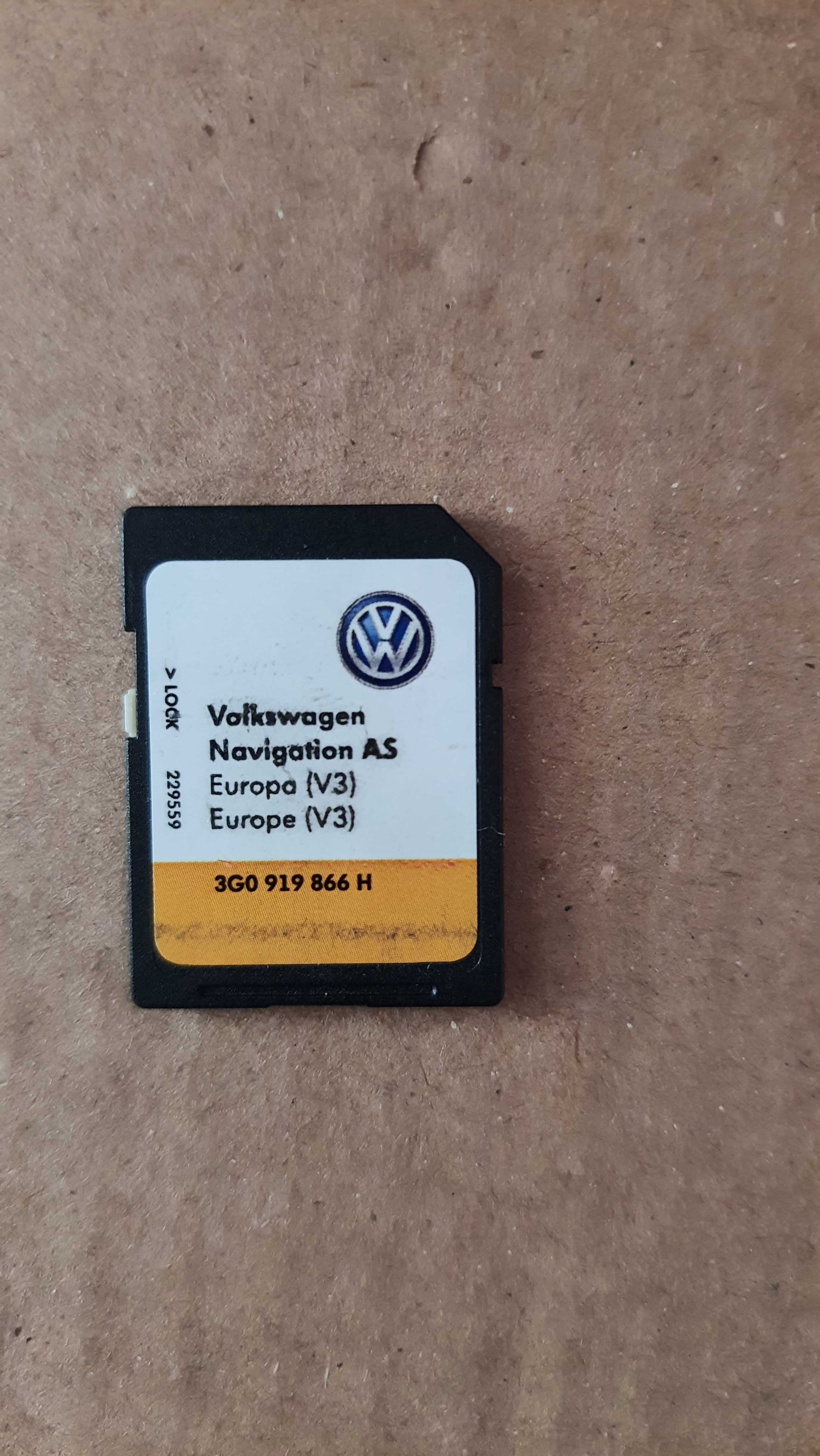 Card SD navigatie Vw passat b8, golf 7, sharan, tiguan , T6, touran 5T