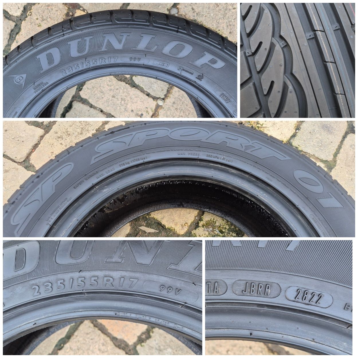 O bucată 235/55 R17 vară - una Dunlop Continental Bridgestone