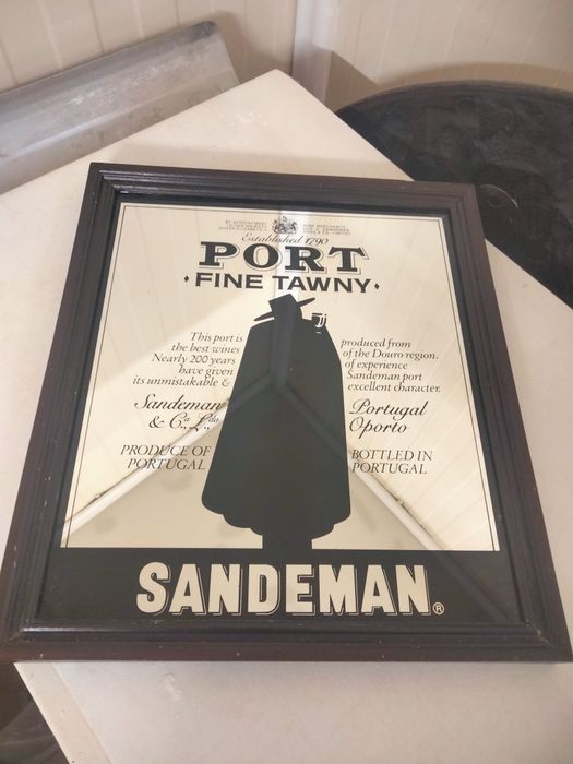 Reclamă pe oglinda , ramă lemn