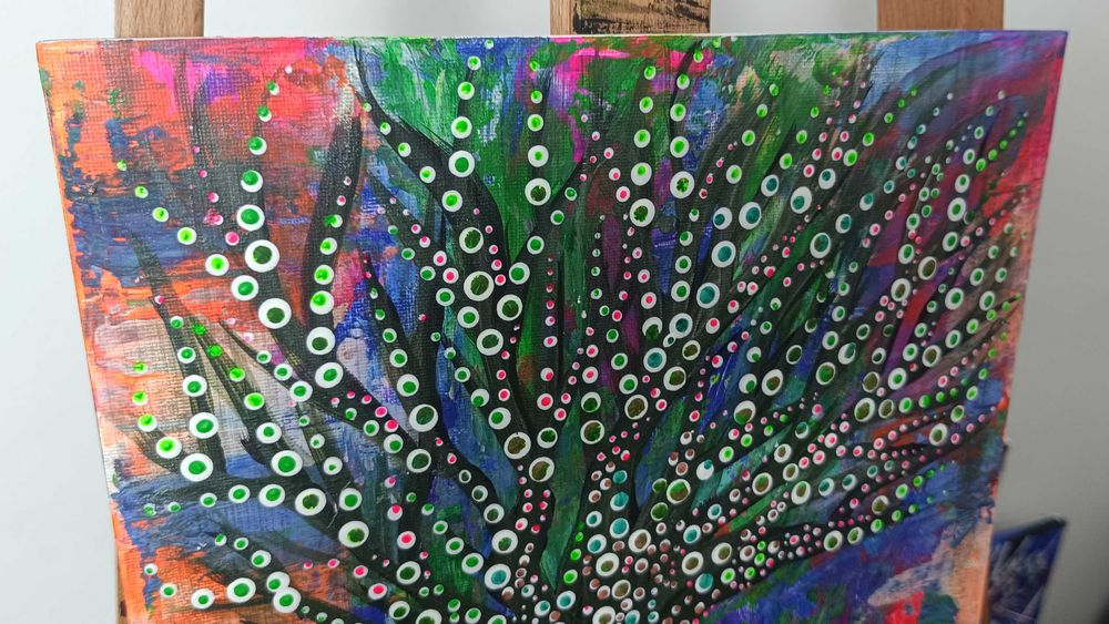 Tablou unicat, carton panzat