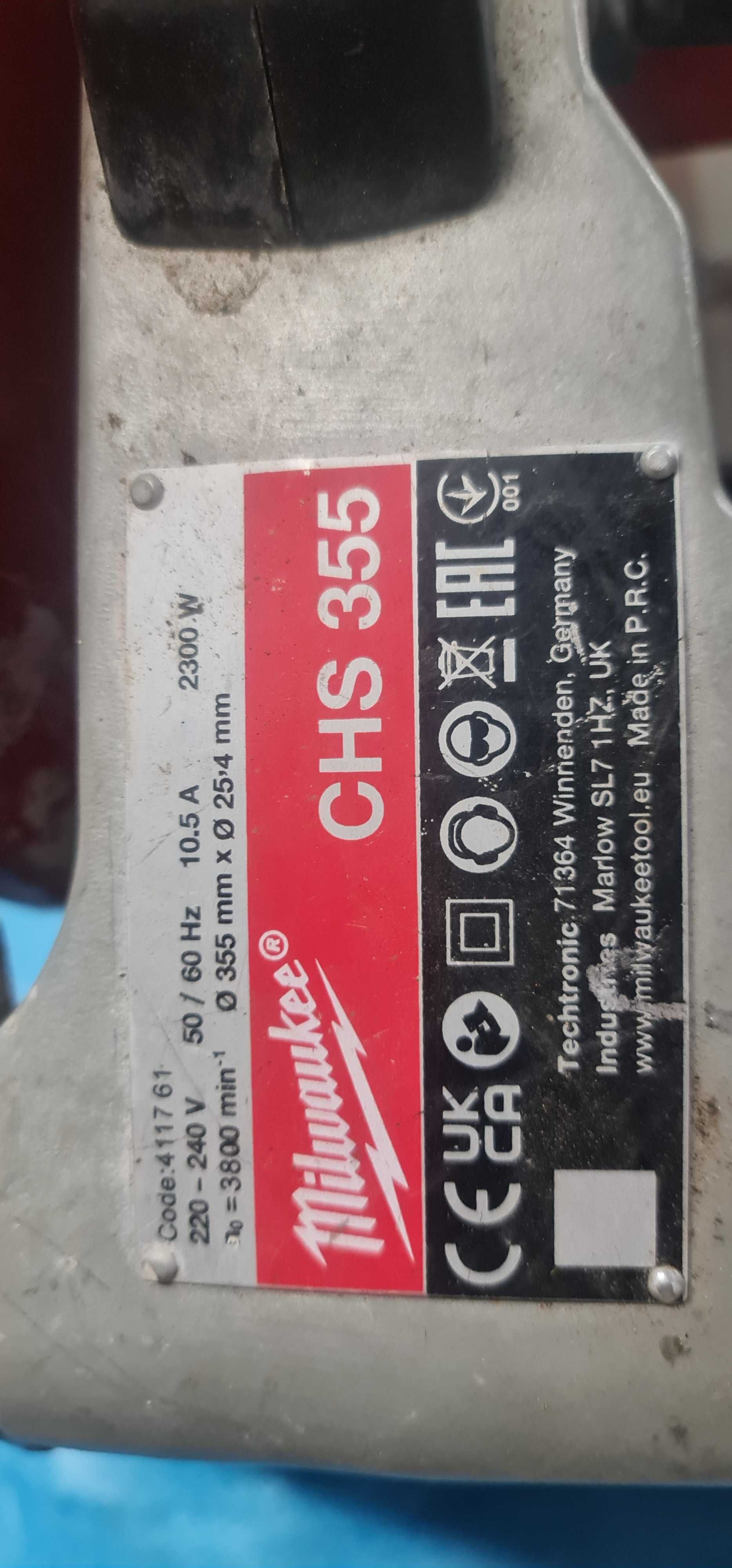 Debitator metal staționar Milwaukee CHS 355,defect