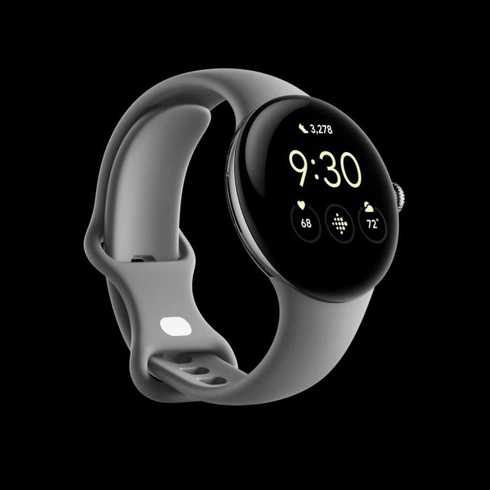 Нов! 2г Гаранция! Google Pixel Watch - Charcoal Silver, Mate Black