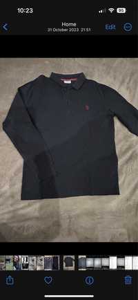 Мъжка памучна блуза с яка  US Polo