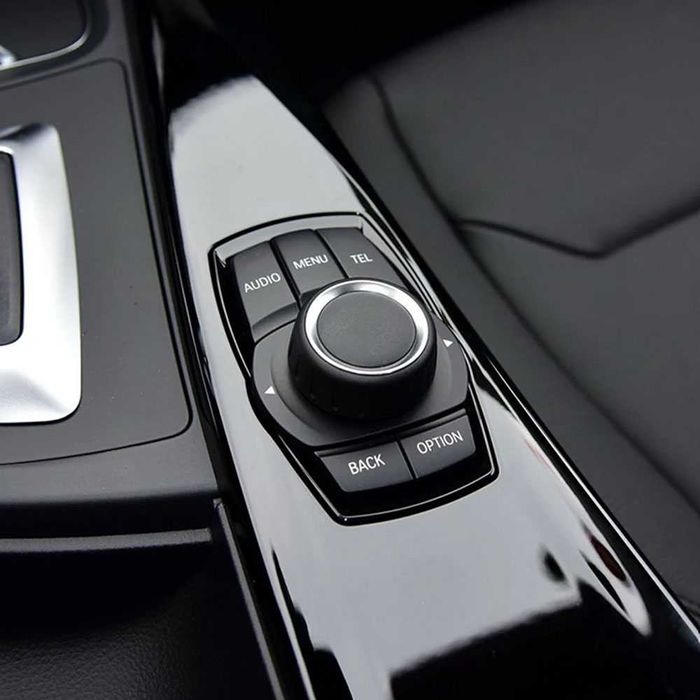 Ornament joystick navigatie negru lucios piano black BMW F30 F31 F36