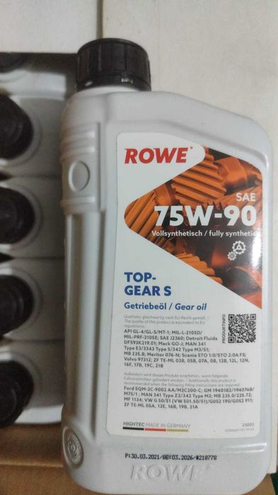 Ulei transmisie ROWE TopGear S 75W90 - Military Grade !