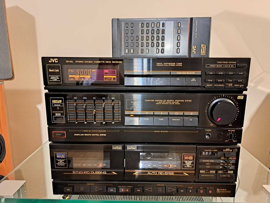 Sistem audio vintage JVC DR-E5L , 1986