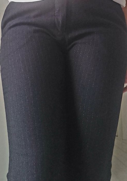 Pantaloni Sandro Paris  S  fir argintiu