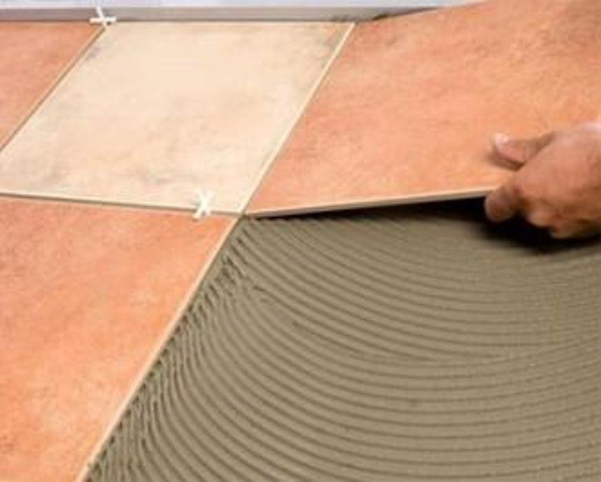 .Укладка плитки.