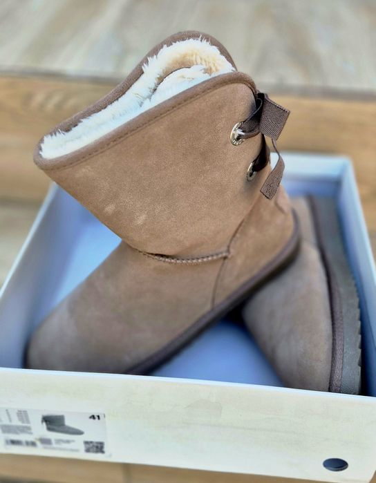Vand ghete piele naturala tip UGG - Esprit