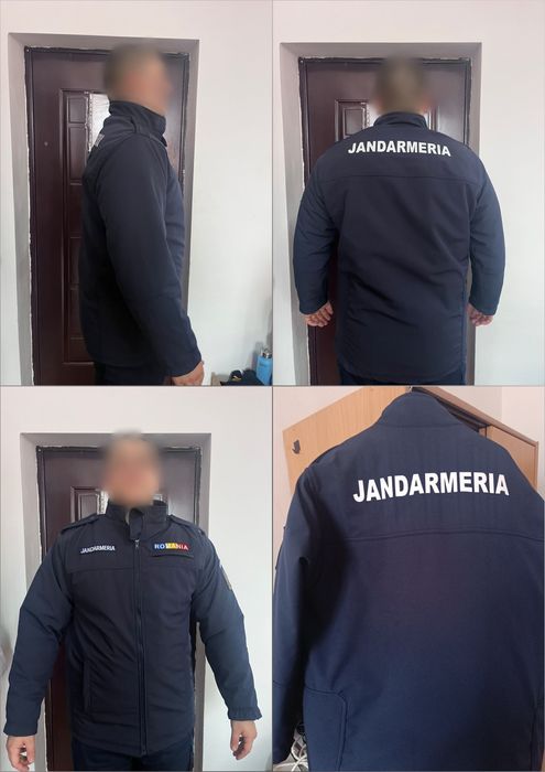 Geacă softshell jandarmerie cu mesadă, mărime XXL.