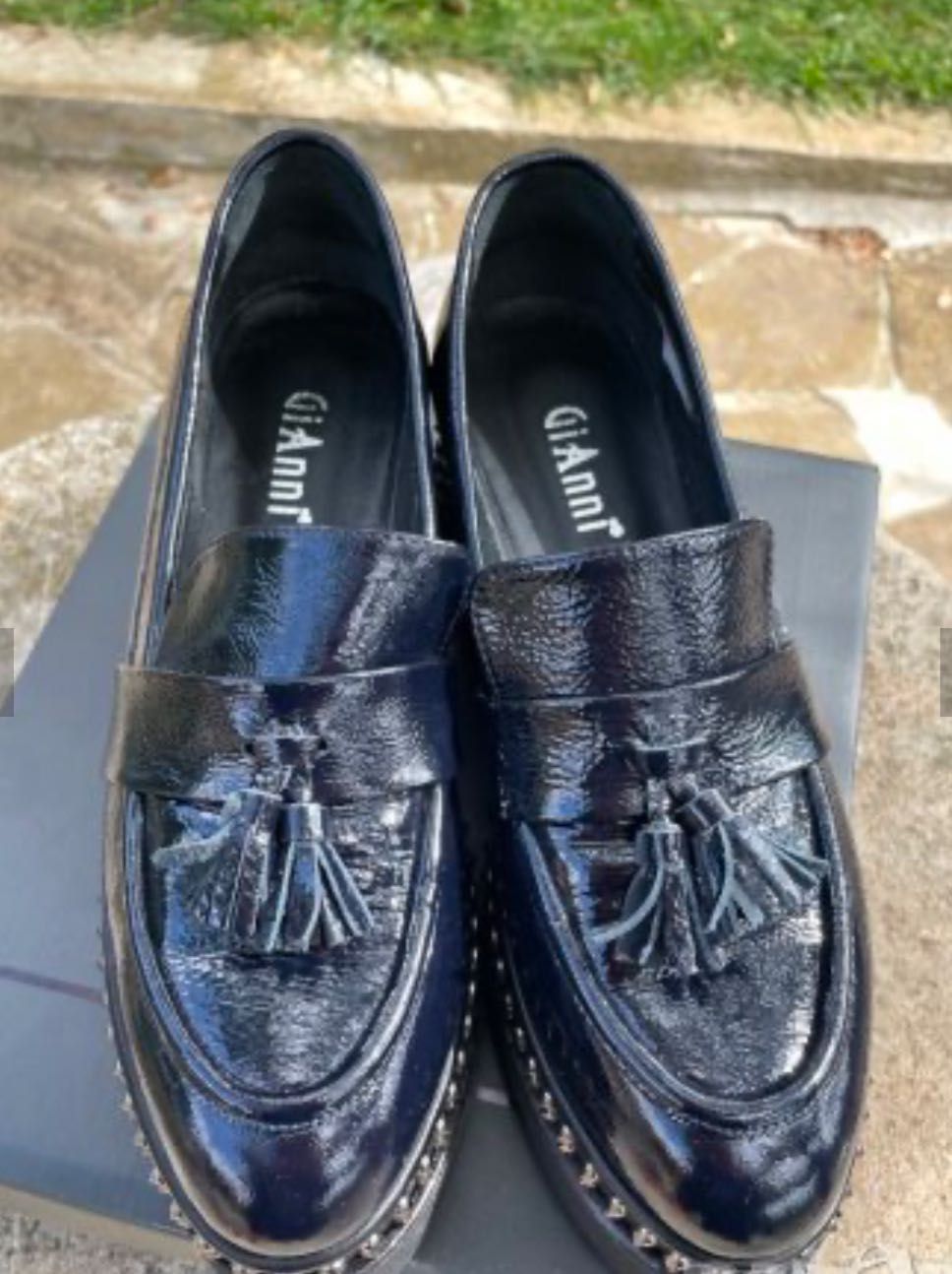 Черни елегантни дамски обувки GiAnni, 39