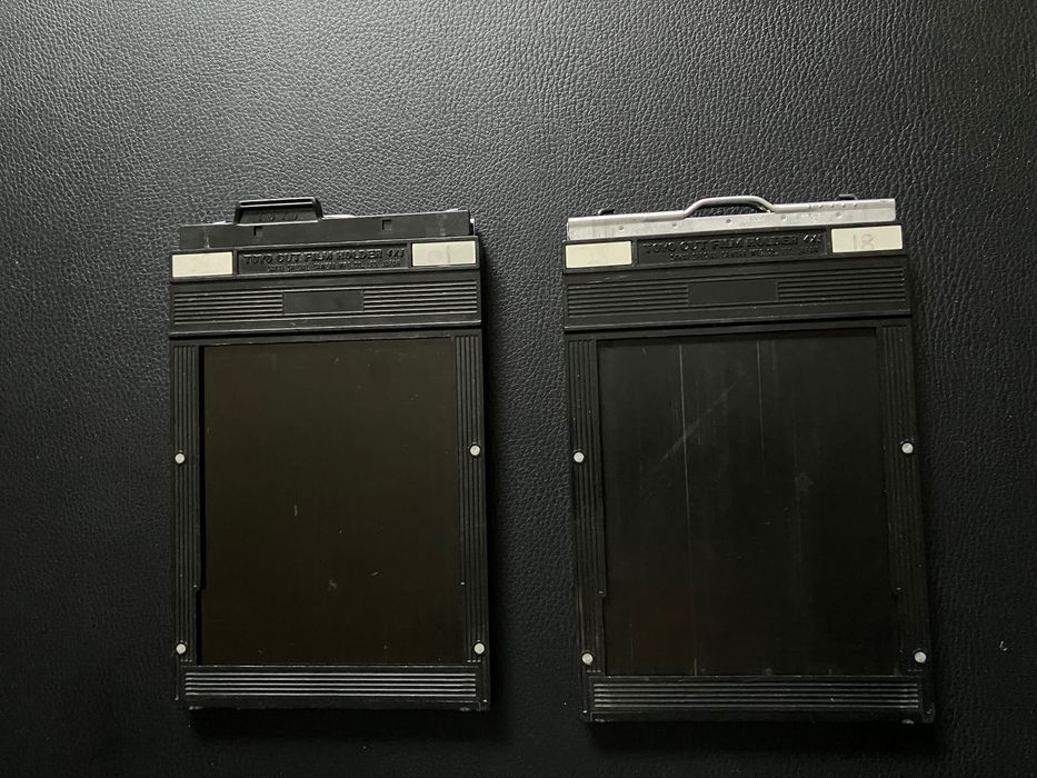 2 Casete film 4x5 film holder Toyo