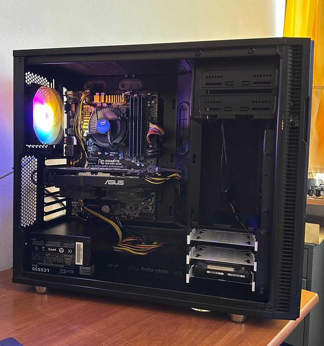 Oferta! PC Calculator Gaming I5 16GB RAM RX 580 8gb SSD 500gb HDD RGB