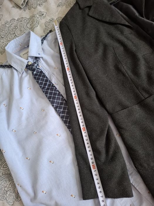 Sacou copii mânecă 58 lungime 70 camasa și cravata