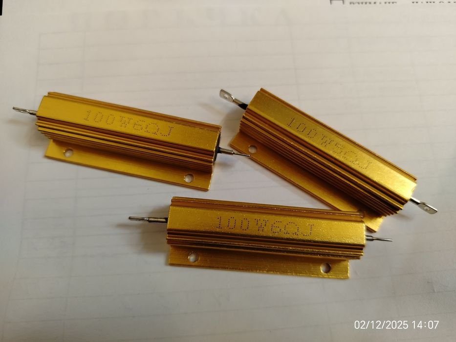 Резистори, канбус, съпротивление 100w, 5 и 6 om