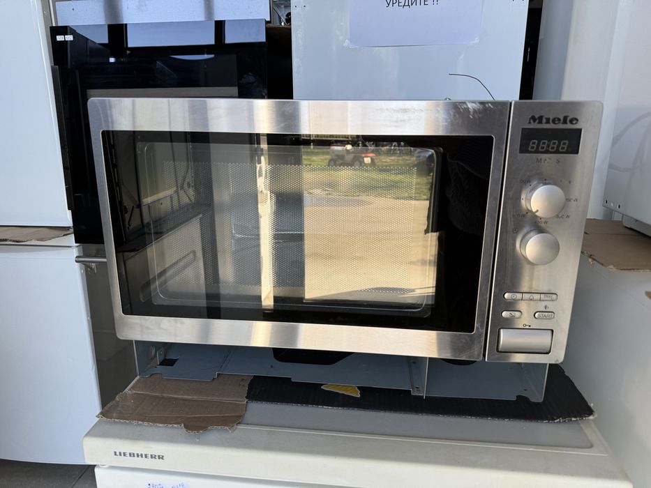 МИкровълнова печка за вграждане Миеле Инокс