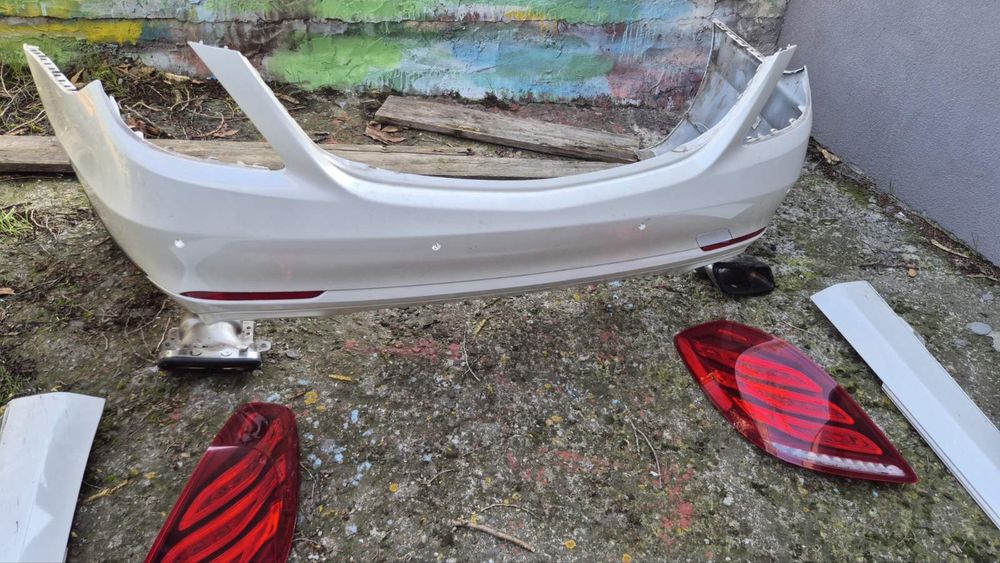 W222 long брони фарове стопове