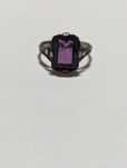 Vand inel vintage,argint cu ametist si marcasite