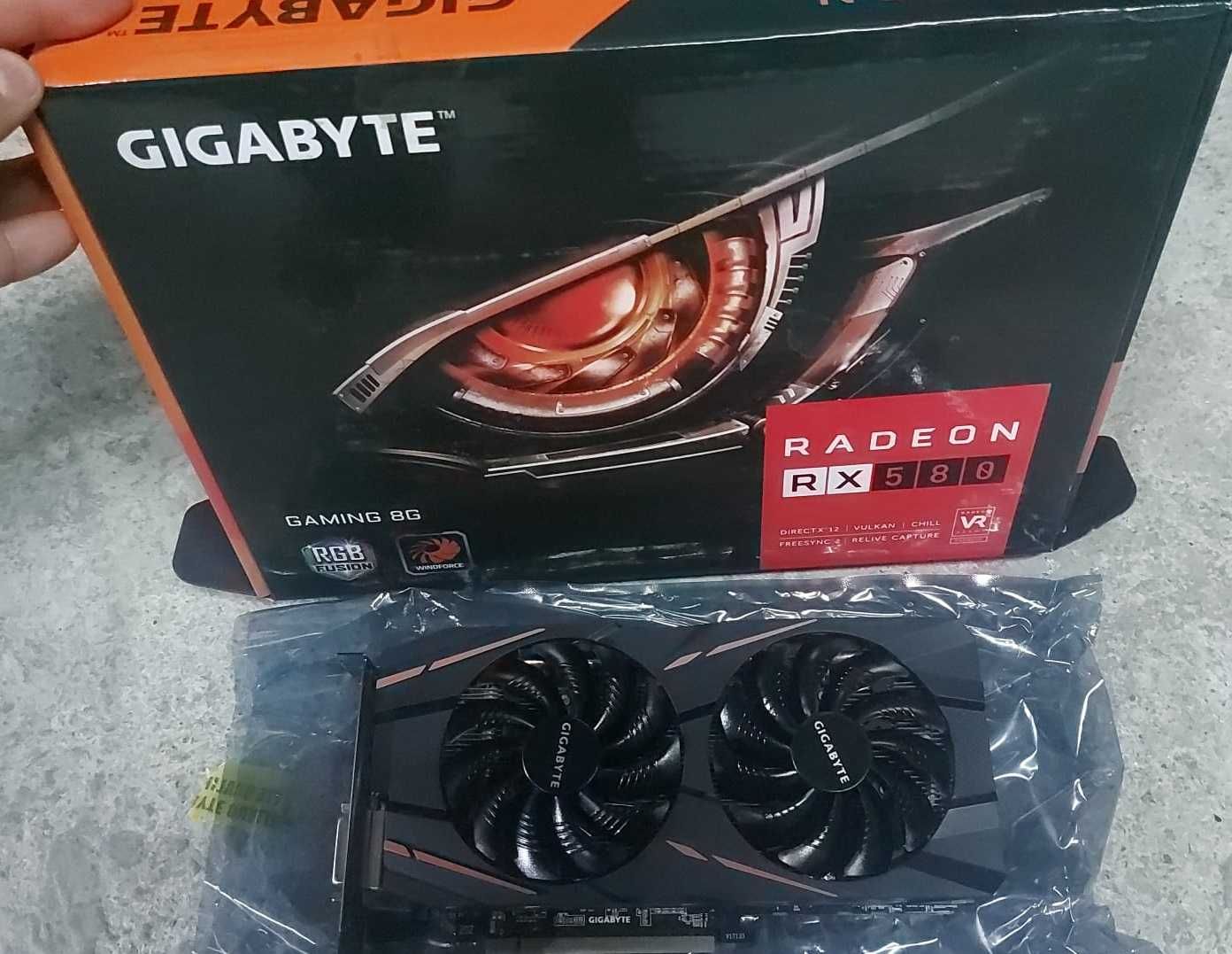 Placa video GIGABYTE Radeon RX 580 GAMING de  8GB GDDR5 256-bit