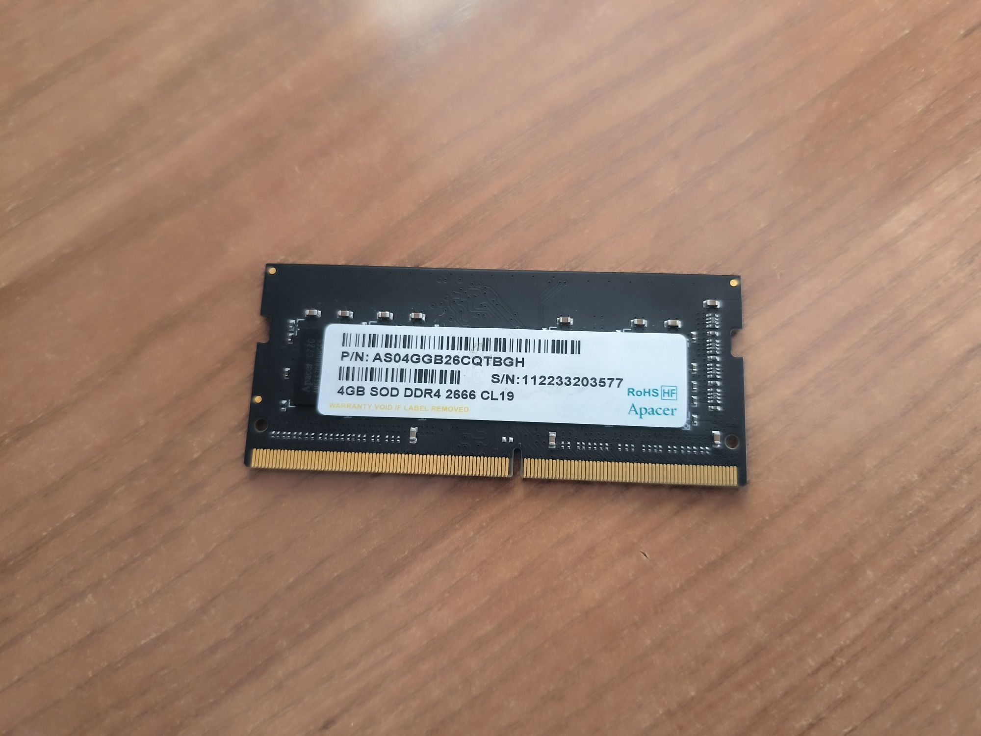 Оперативная память 4 gb sod ddr4 2666 cl19