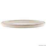 Platou oval din ceramica crem, 32x18cm, Evia calitate superioara,