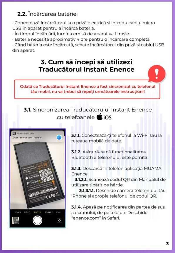 Translator INSTANT bidirecțional MUAMA ENENCE