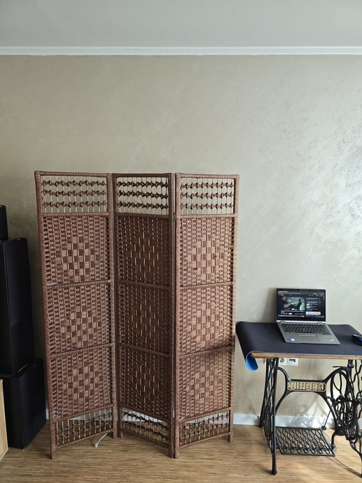 Параван от естествен ратан