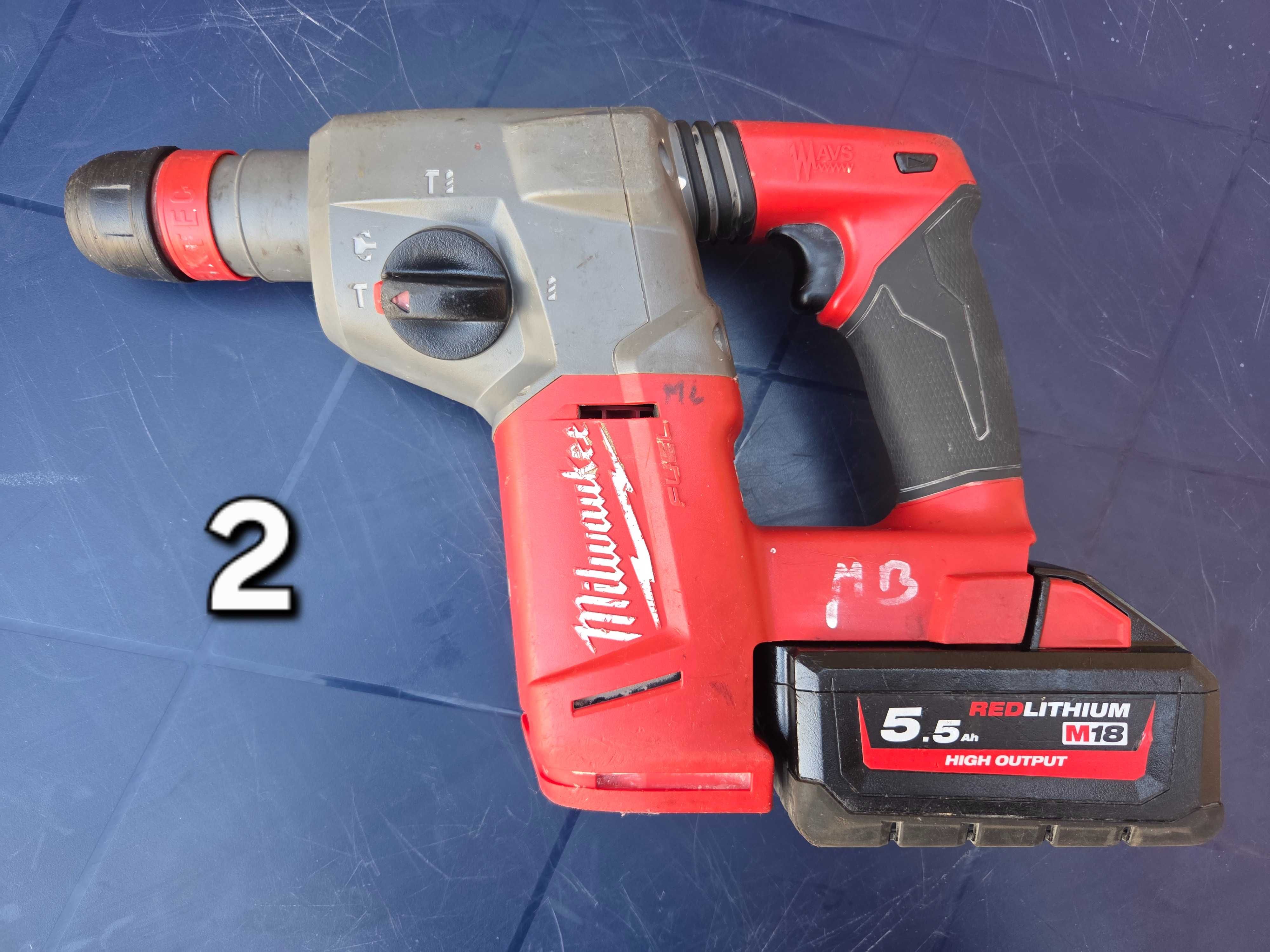 Milwaukee перфоратори M18 FHX и M18 CHX – перфектно състояние