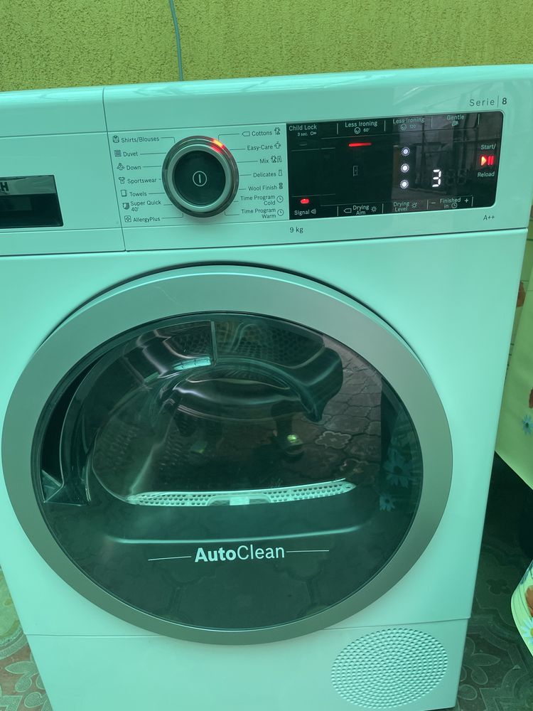 Uscator cu pompa de caldura bosch, beko gorenje star light A ++ 8 kg