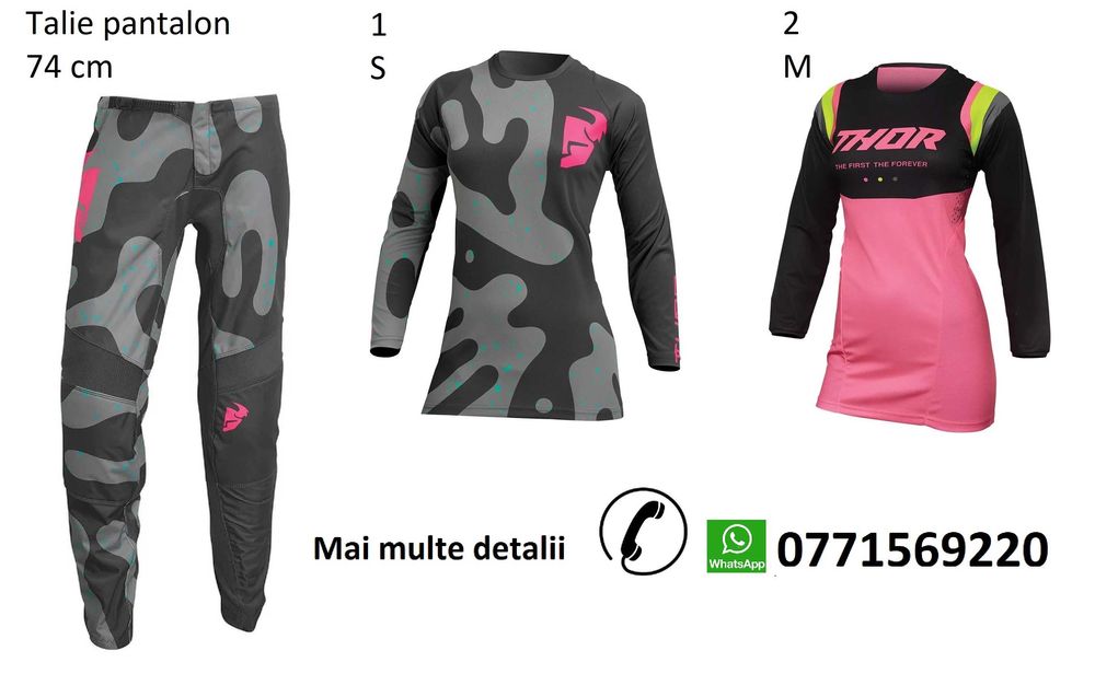 Echipament moto atv enduro pantaloni bluza quad downhill bicicleta utv