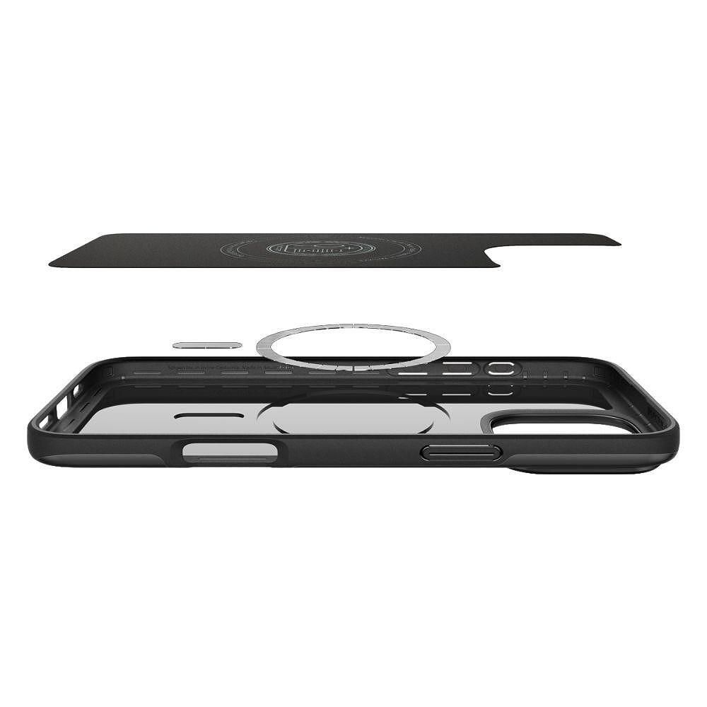 Кейс spigen thin fit mag magsafe за iphone 16 pro - black