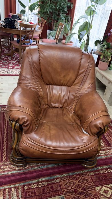 Canapea si fotolii lemn masiv