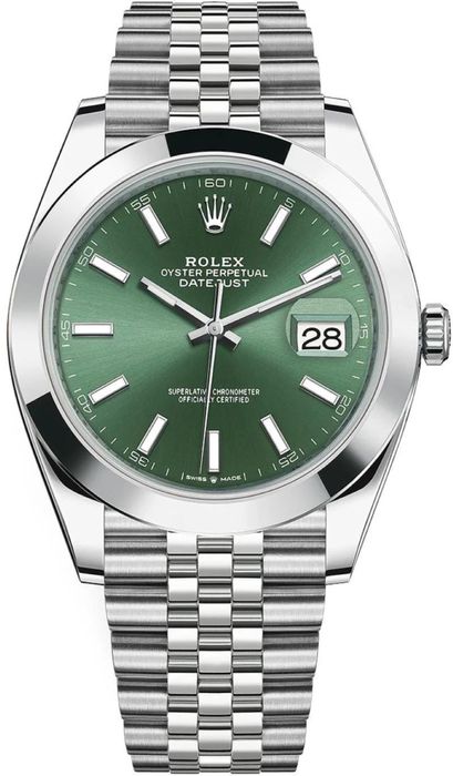 Rolex Datejust 41mm GREENDial Jubilee NEW 7/2025 Full set Acte cutie