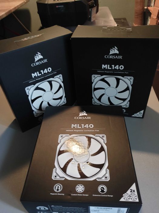 Ventilatoare Corsair ML140, FARA RGB, 6 buc.