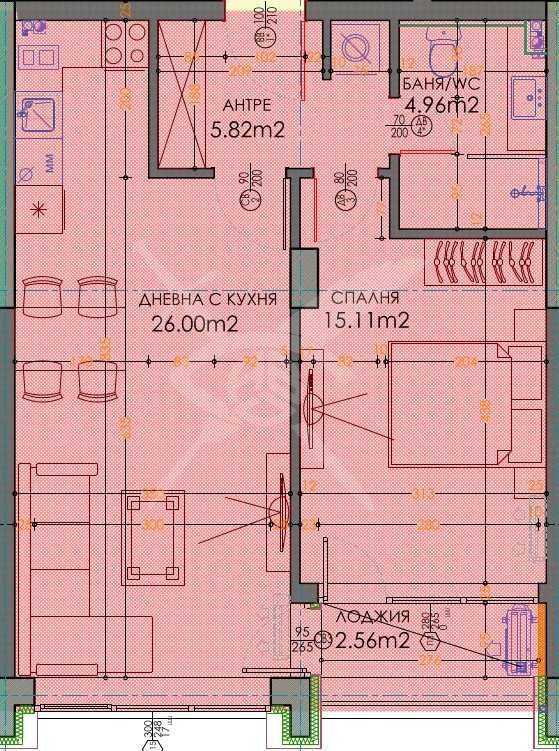 Двустаен апартамент в кв. Тракия 424-15180