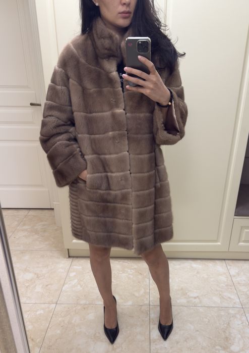 Норковая шуба ставками питона