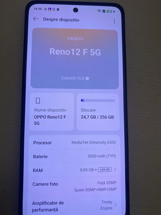 Oppo  reno 12 f 5g