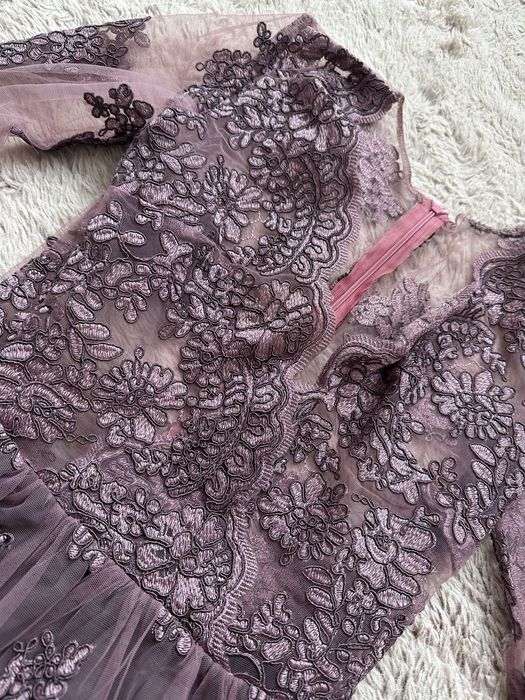 Rochie eleganta din dantela mov