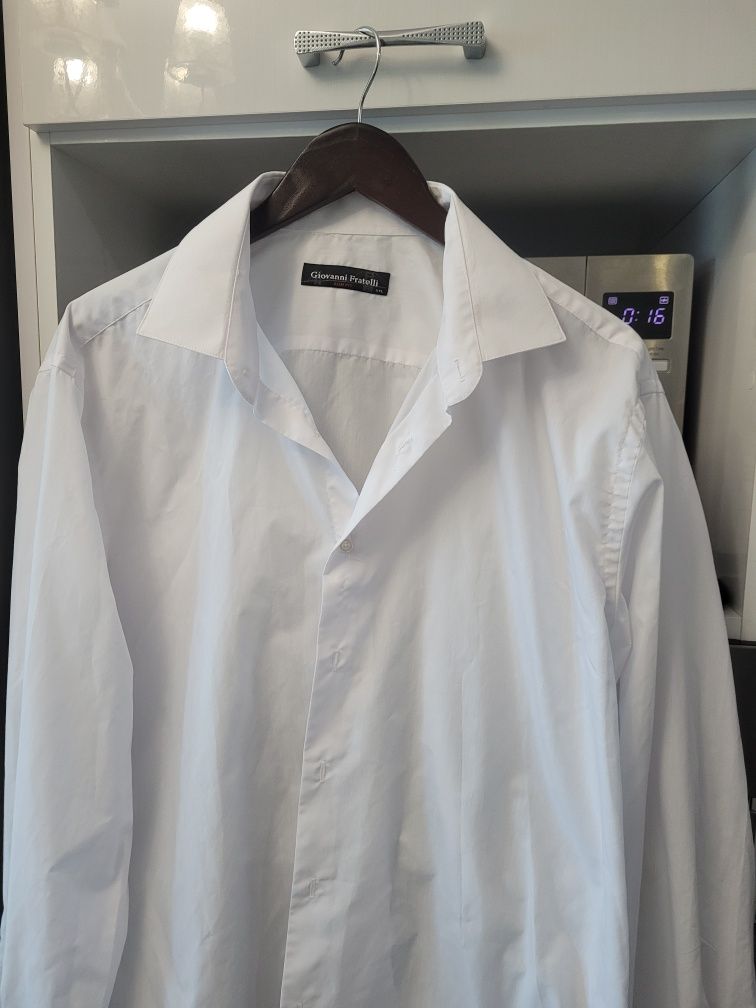 Бяла мъжка риза Giovanni Fratelli