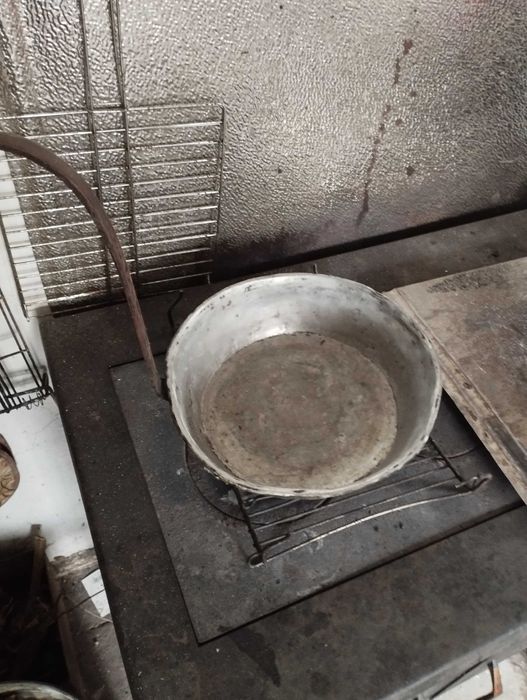 Бакърен, меден  калайдисан стар тиган