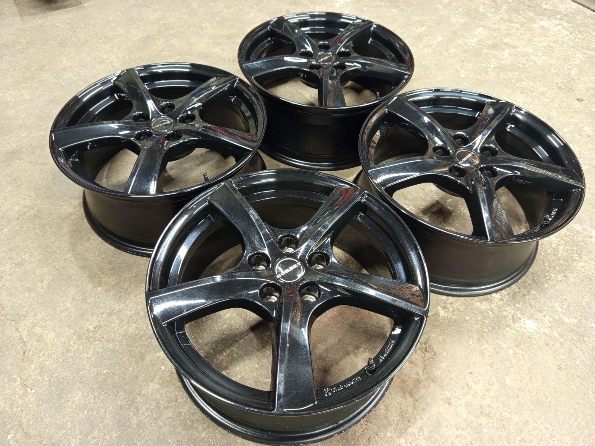 17" VW Skoda Audi Seat 5x112 Borbet Black
