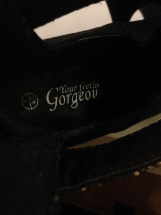 Sandal Negru înalt